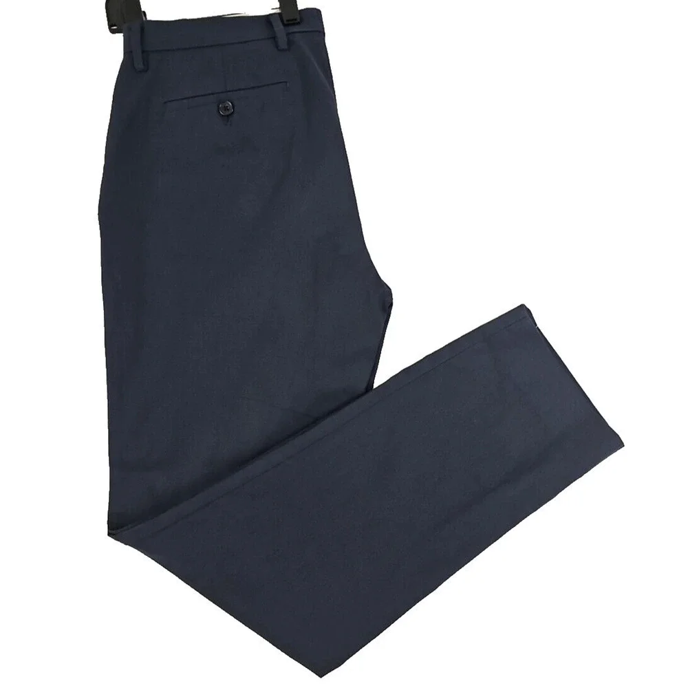 Banana Republic ~Mens 31x32 (32×32)~ Navy Blue Slim Chino Slacks Trousers Pants.